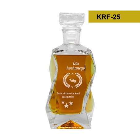 Skrzynka pozioma dla Rodziców + karafka + 2 szklanki - WZORY