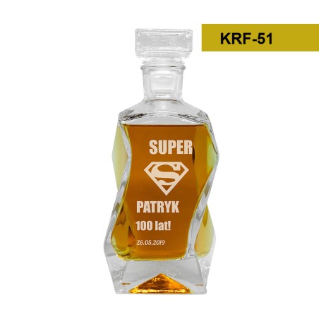 Skrzynka pozioma dla Rodziców + karafka + 2 szklanki - WZORY