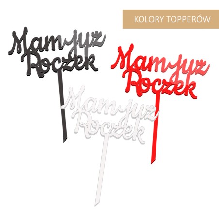 Topper na tort - Chrzest, Komunia - Plexi