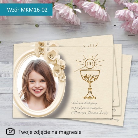 Magnesy ze zdjęciem - Komunia - 5x7cm - WZORY