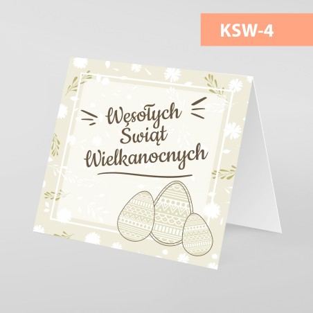 Kartki Świąteczne Wielkanocne - 145x145 pion - WZORY