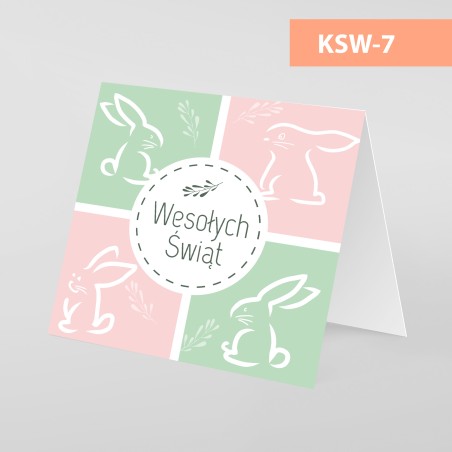 Kartki Świąteczne Wielkanocne - 145x145 pion - WZORY
