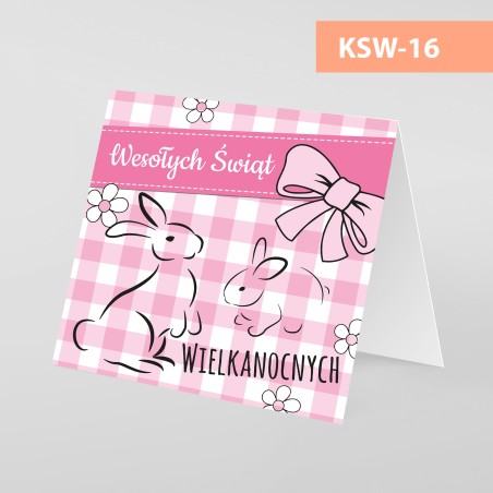 Kartki Świąteczne Wielkanocne - 145x145 pion - WZORY
