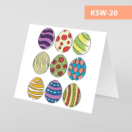 Kartki Świąteczne Wielkanocne - 145x145 pion - WZORY