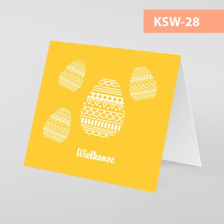 Kartki Świąteczne Wielkanocne - 145x145 pion - WZORY