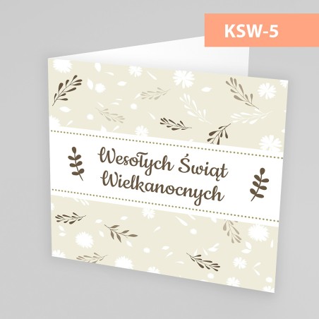 Kartki Świąteczne Wielkanocne - 145x145 poziom - WZORY
