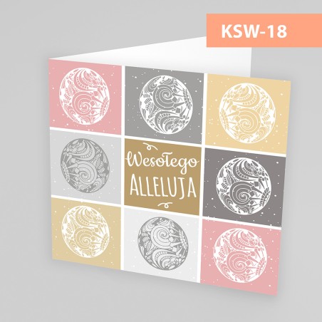 Kartki Świąteczne Wielkanocne - 145x145 poziom - WZORY