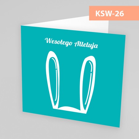 Kartki Świąteczne Wielkanocne - 145x145 poziom - WZORY