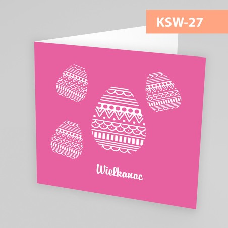 Kartki Świąteczne Wielkanocne - 145x145 poziom - WZORY