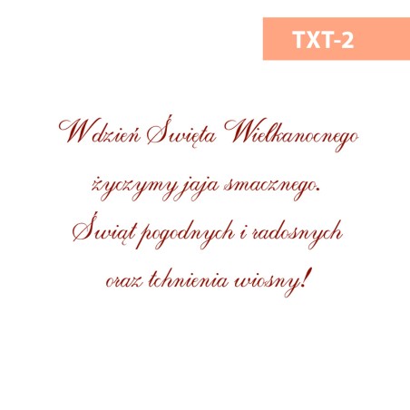 Kartki Świąteczne Wielkanocne - 145x145 pion - WZORY