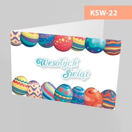 Kartki Świąteczne Wielkanocne - 148x105 poziom - WZORY