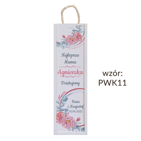 Skrzynka kolorowa na wino Ślub - WZORY