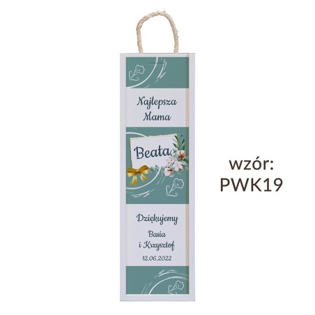 Skrzynka kolorowa na wino Ślub - WZORY