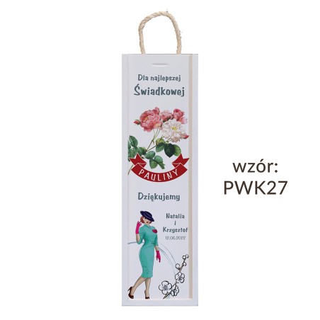 Skrzynka kolorowa na wino Ślub - WZORY