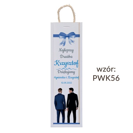 Skrzynka kolorowa na wino Ślub - WZORY