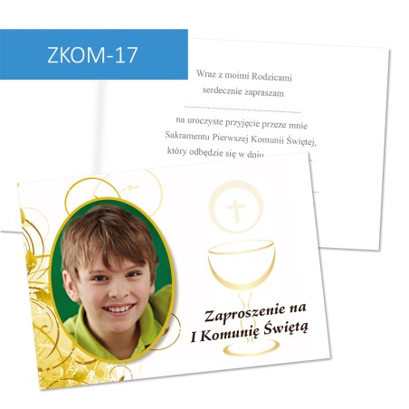 Zaproszenie Komunijne - 10 wzorów