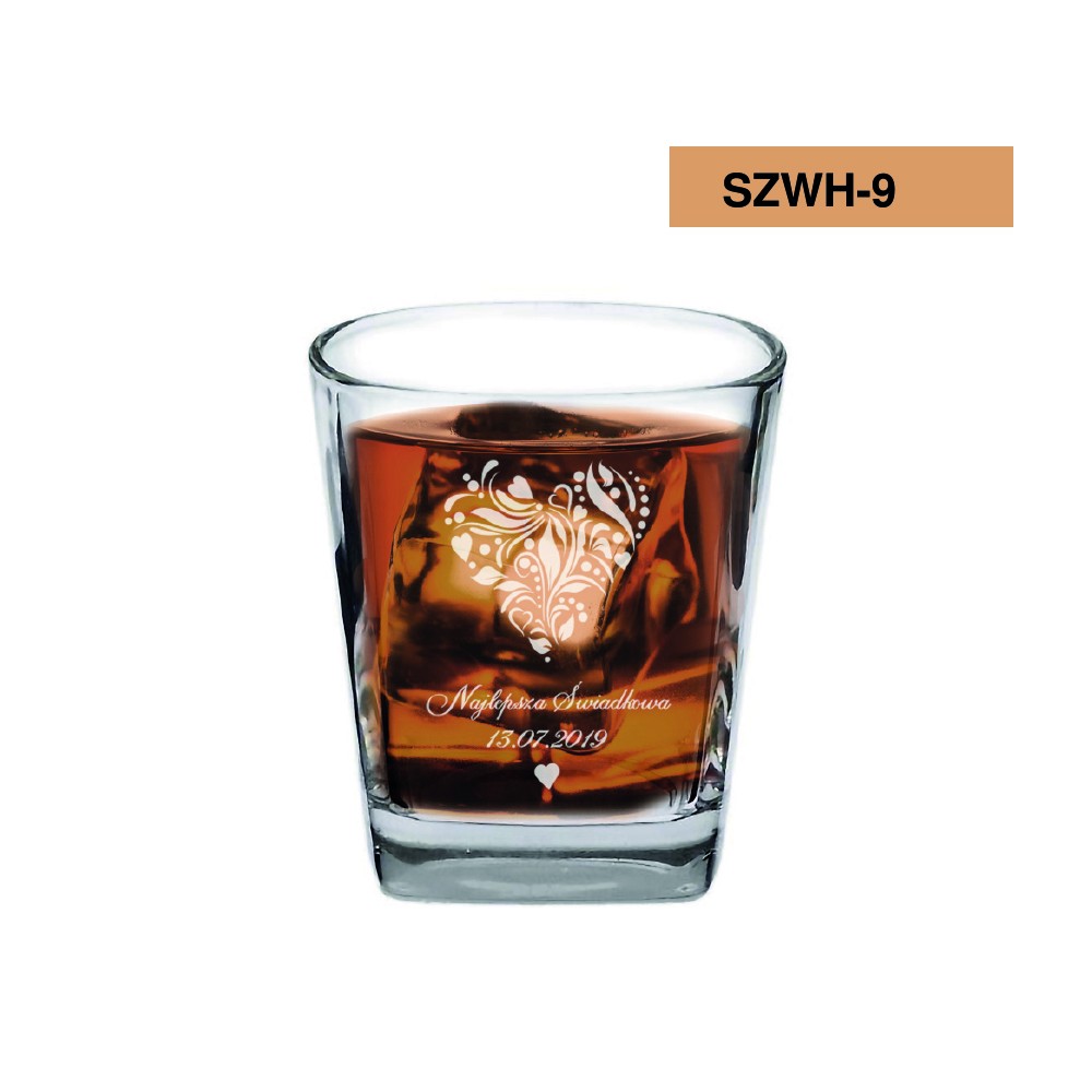 Szklanka do Whisky - Prezent dla Świadków - 8 wzorów